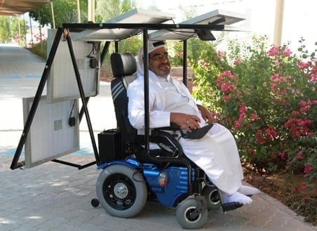 Disabile inventa sedia a rotelle ad energia solare